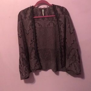 Free People open short sleeve cardigan